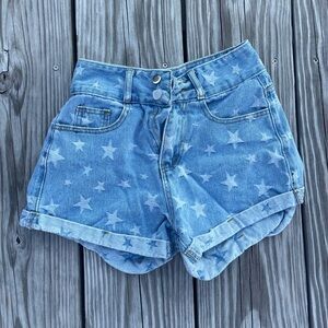 Cute Star Jean Shorts - SHEIN - Size XS